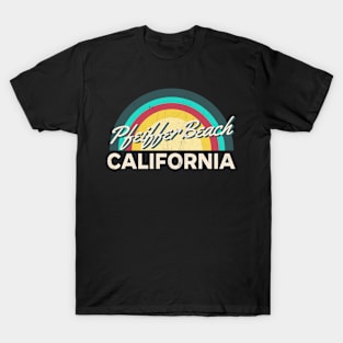 Pfeiffer Beach California Vintage Sunset T-Shirt